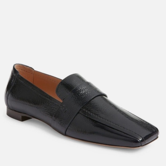 Mansur Gavriel Black Leather Loafers - Picture 1 of 6